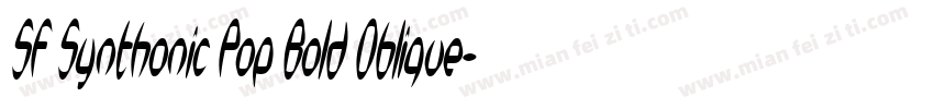 SF Synthonic Pop Bold Oblique字体转换